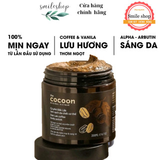 Tẩy tế bào chết body cà phê cocoon, làm sạch da chết cocoon 200ml