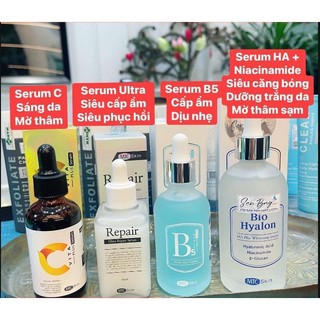 Serum mtc skin. bộ 4 serum bio hyalon, b5 plus, vita-c. ultra repair