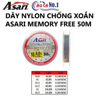 DÂY CÂU TAY CHỐNG XOẮN ASARI PREMIUM MEMORY FREE 50M