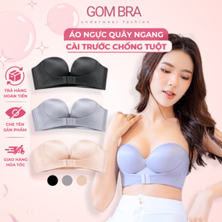 Áo cúp ngực có mút ngực cài trước Gom Bra, áo lót không dây chống tuột chất liệu su đúc cao cấp, chống hằn - SA-336