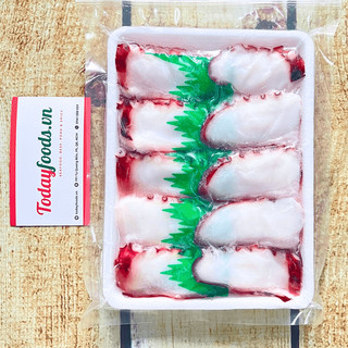 Bạch tuộc cắt lát chuyên dùng ăn sushi và sashimi khay 140G / 160G