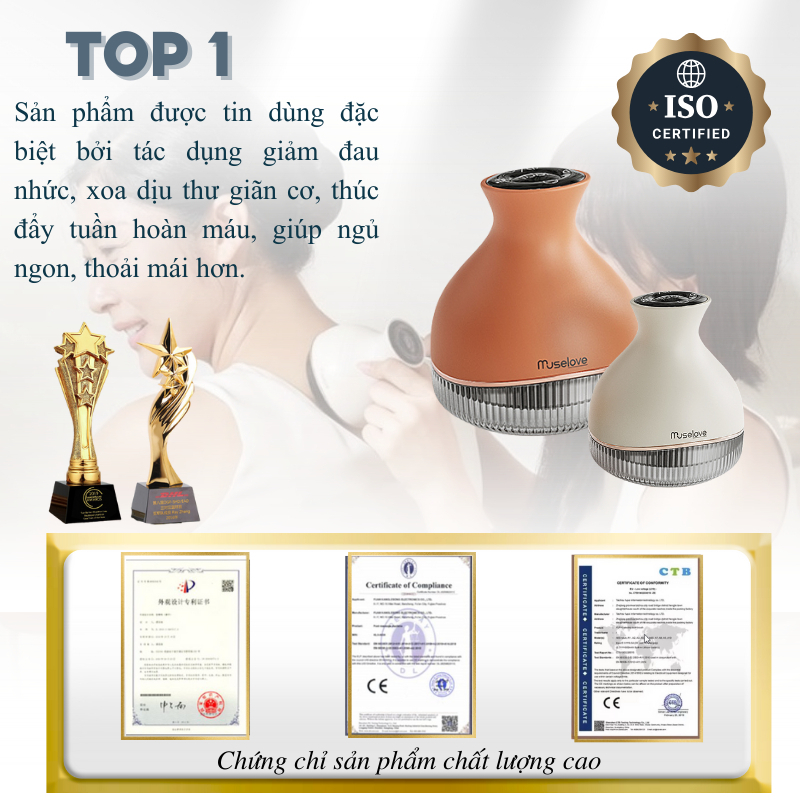 Máy Giác Hơi Cầm Tay Mini DELADEP Với 8 Đầu Massage Nam Châm Cạo Gió, Chườm Nóng, Giảm Đau Nhức Mệt Mỏi - GHC01