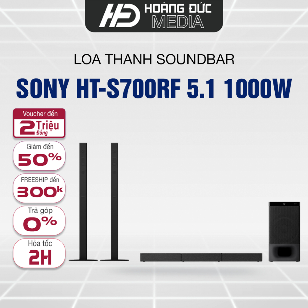 [FREE SHIP TOÀN QUỐC]Bộ loa Sony 5.1 HT-S700RF 1000W - Hàng chính hãng - Bảo hành 12 tháng