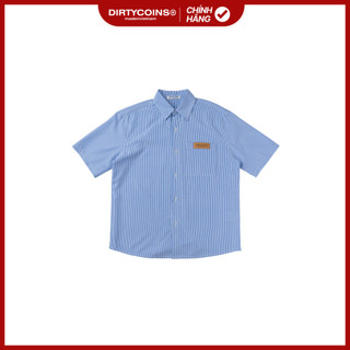 Áo Sơ Mi DirtyCoins Striped Relaxed Shirt - Blue