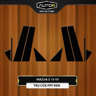 MAZDA 3 2015-2024: Phim PPF ĐEN BÓNG dán trụ cửa dành cho mazda 3<Made in Việt Nam>