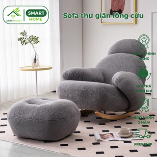 Sofa thư giãn lông cừu SmartHomes thư giãn trang trí phòng ngủ phòng khách sang trọng