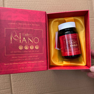 Viên uống nội tiết tố nữ sâm tố nữ Collagen ESTRO NANO GOLD Nhau thai cừu cân bằng nội tiết tố nữ, tăng cường sinh lý nữ