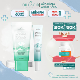Kem đắp mặt nạ, kem dưỡng ẩm dr. lacir detox mask giúp cấp nước thải độc da - 60ml