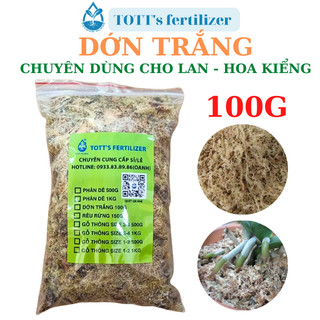 Dớn trắng, rêu sâu, giá thể trồng lan, TOTTs fertilizer  gói 100gram