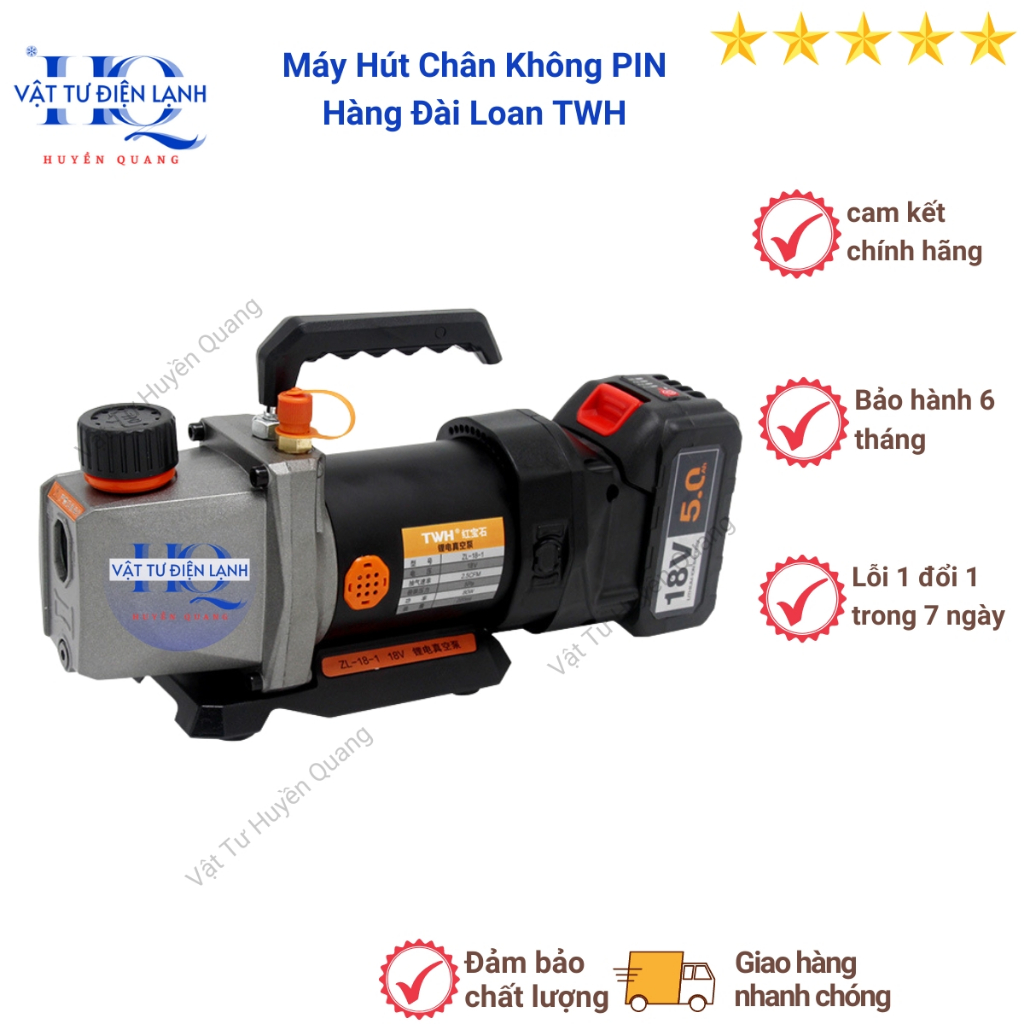 Máy hút chân không 2.5cf pin lathium hàng đài loan Model TWH- ZL-18 chân pin makita phổ thông