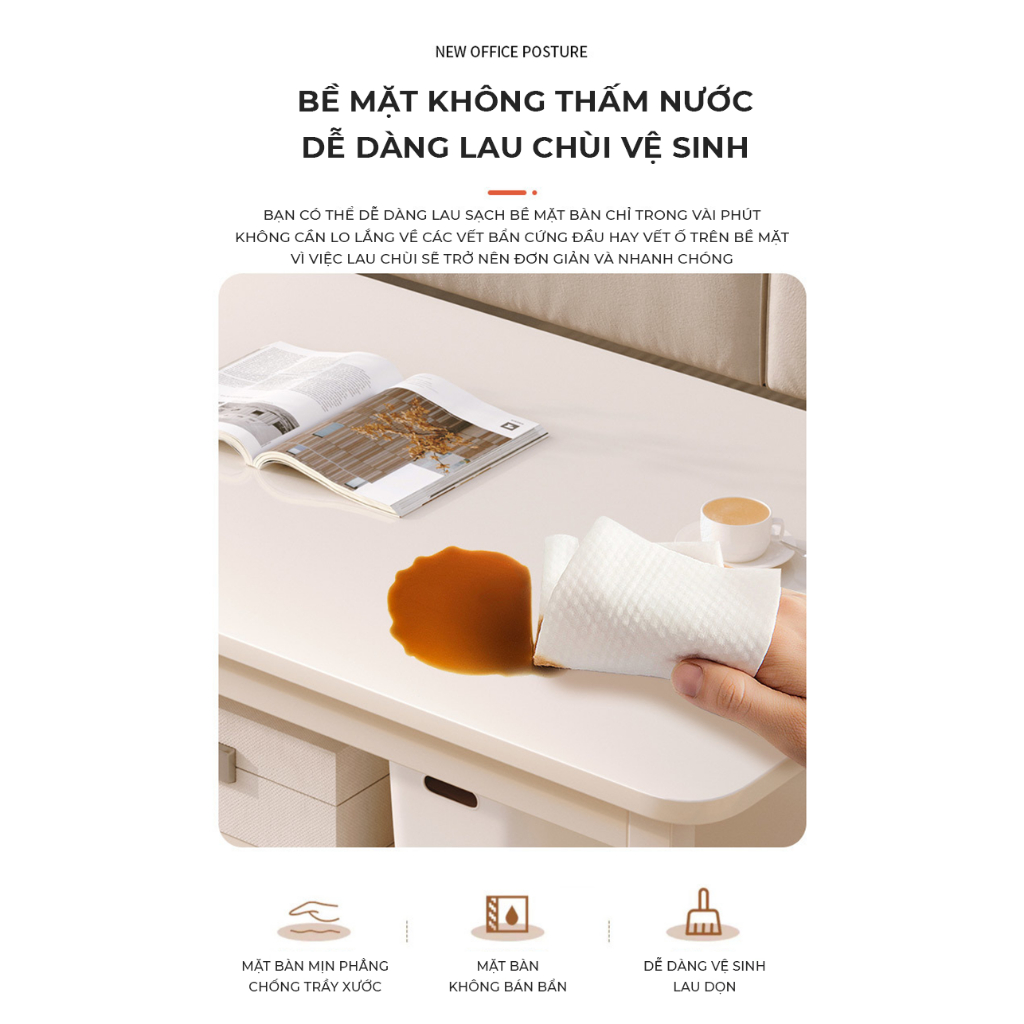 Bàn trà sofa phòng khách chân sắt có 2 màu lựa chọn - GM135 | BigBuy360 - bigbuy360.vn