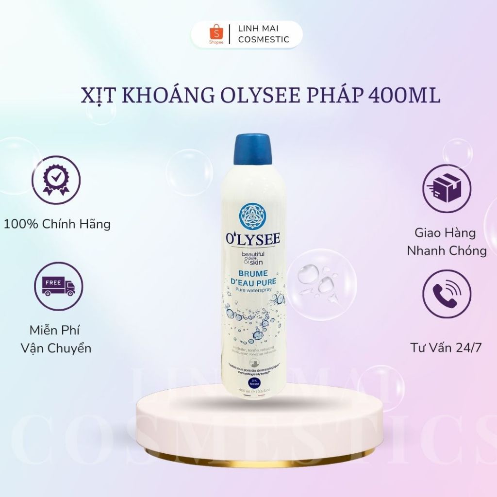 Xịt khoáng Olysee pháp 400ml