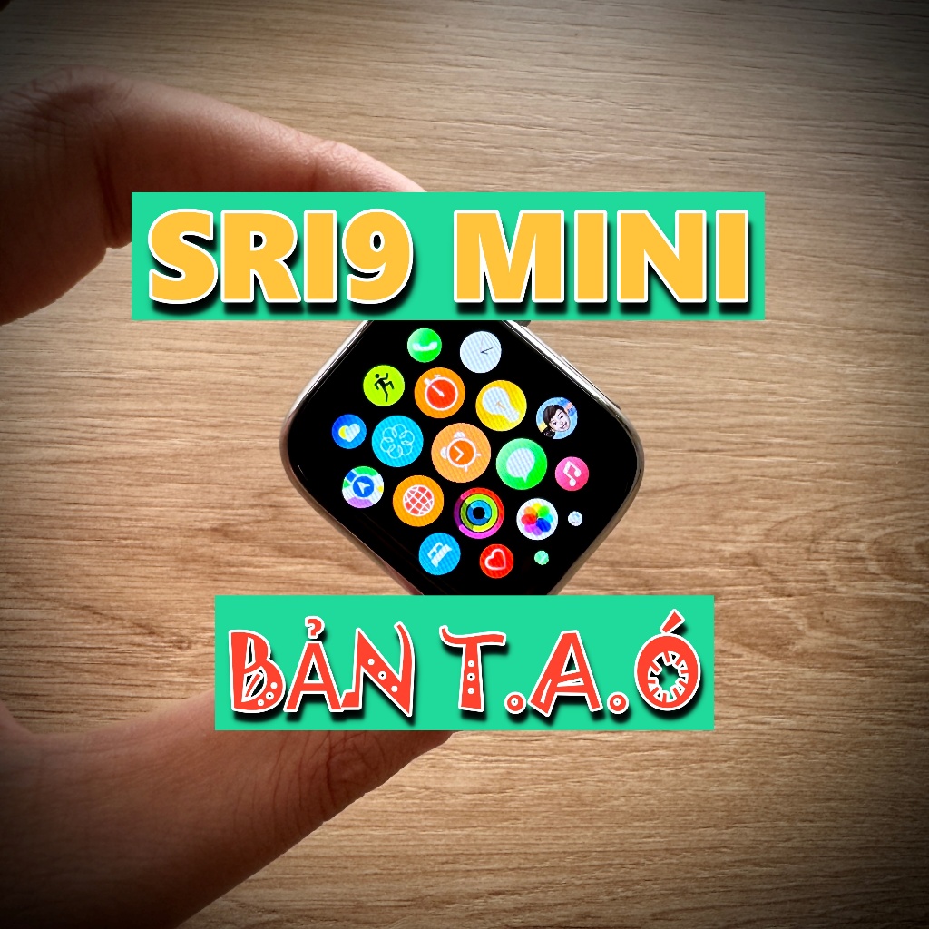 ĐỒNG HỒ THÔNG MINH SRIW9 MINI - KHUNG THÉP - MÀN TRÀN VIỀN - CÀI HÌNH NỀN - FULLBOX - SẠC KHÔNG DÂY - CÓ GAME
