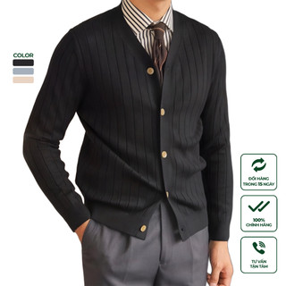 Áo Khoác Len Cardigan Harold Knit Cardigan Season 1 Vải Len Mềm Mịn, Giữ Nhiệt Tốt, Không Xù Lông, Không Co Rút