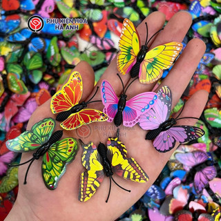 Bướm 3d trang trí bộ 12 bướm đủ màu