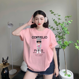 Áo Thun Nam Nữ Tay Ngắn Tay COPNELIO Form Rộng Vải Cotton 100% Siêu Mát, Áo Phông Cổ Tròn Nam Nữ Phong Cách Hàn Quốc