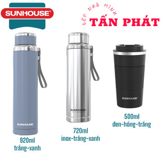 Bình giữ nhiệt inox 304 2 lớp sunhouse 450ml - 500ml - 720ml -920ml hàng chính hãng