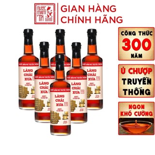  Thùng 6 chai nước mắm Làng Chài Xưa Nhãn Đỏ 500ml truyền thống