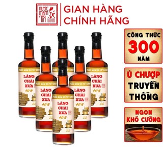  Nước mắm nhỉ 40 độ đạm Làng Chài Xưa nhãn vàng chai thủy tinh 500ml đậm đà thơm ngon