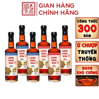  Nước Mắm Nhỉ Làng Chài Xưa (3 chai đỏ + 3 chai xanh) 500ml chai