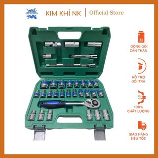 Bộ dụng cụ sửa chữa 32 chi tiết 1/2 cao cấp (mẫu mới màu cam)