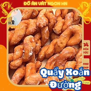 Bánh quẩy xoắn đường đồ ăn vặt tuổi thơ giòn ngon giá rẻ