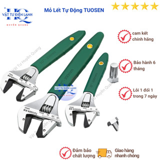 Mỏ lết tự động chính hãng TUOSEN 8inch 10inch 12inch , mỏ lết lắc tự động