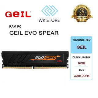 Ram máy tính geil evo spear 16gb ddr4 bus 3200 mới bh 60t