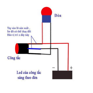 Công Tắc Led Q3 Gắn Xe Máy 12V [ 1 Chiếc ]