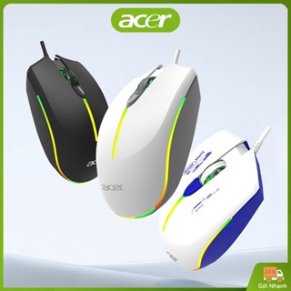 Chuột Có Dây Gaming USB Acer OMW 020 Đèn LED RGB Và Không Có Tiếng Ồn