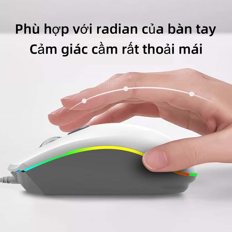 Chuột Có Dây Gaming USB Acer OMW 020 Đèn LED RGB Và Không Có Tiếng Ồn | BigBuy360 - bigbuy360.vn