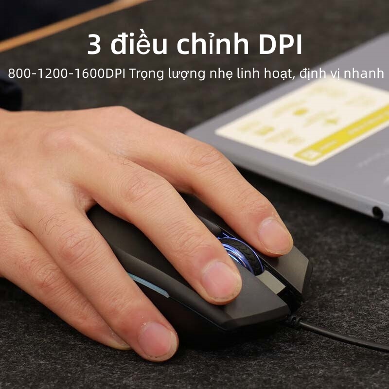 Chuột Có Dây Gaming USB Acer OMW 020 Đèn LED RGB Và Không Có Tiếng Ồn | BigBuy360 - bigbuy360.vn