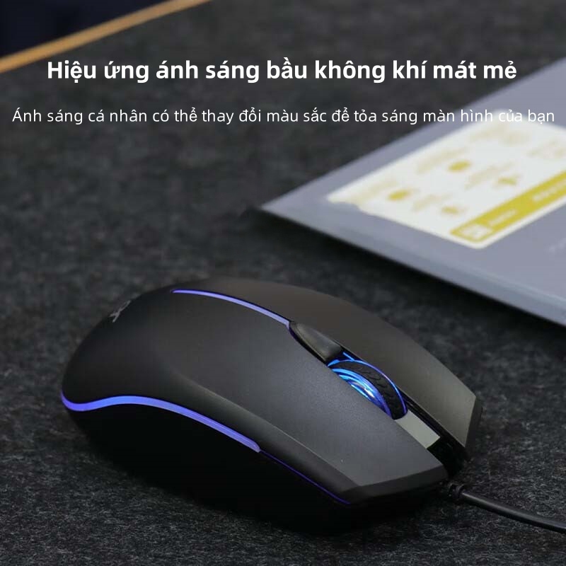 Chuột Có Dây Gaming USB Acer OMW 020 Đèn LED RGB Và Không Có Tiếng Ồn | BigBuy360 - bigbuy360.vn