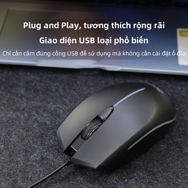 Chuột Có Dây Gaming USB Acer OMW 020 Đèn LED RGB Và Không Có Tiếng Ồn | BigBuy360 - bigbuy360.vn