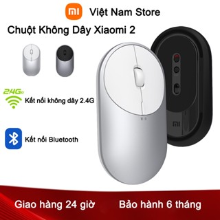 Chuột Không Dây Xiaomi 2 Chế Độ Kép 2.4GHz Không Dây Và Bluetooth Thân Kim Loại Nhôm
