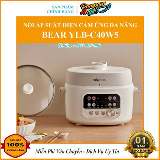 [Hoànmax 200k +Sẵn Hoả tốc] Nồi áp suất điện đa năng BEAR YLB-C40U5 màu trắng , dung tích 4L - 1300W bảo hành 12 tháng