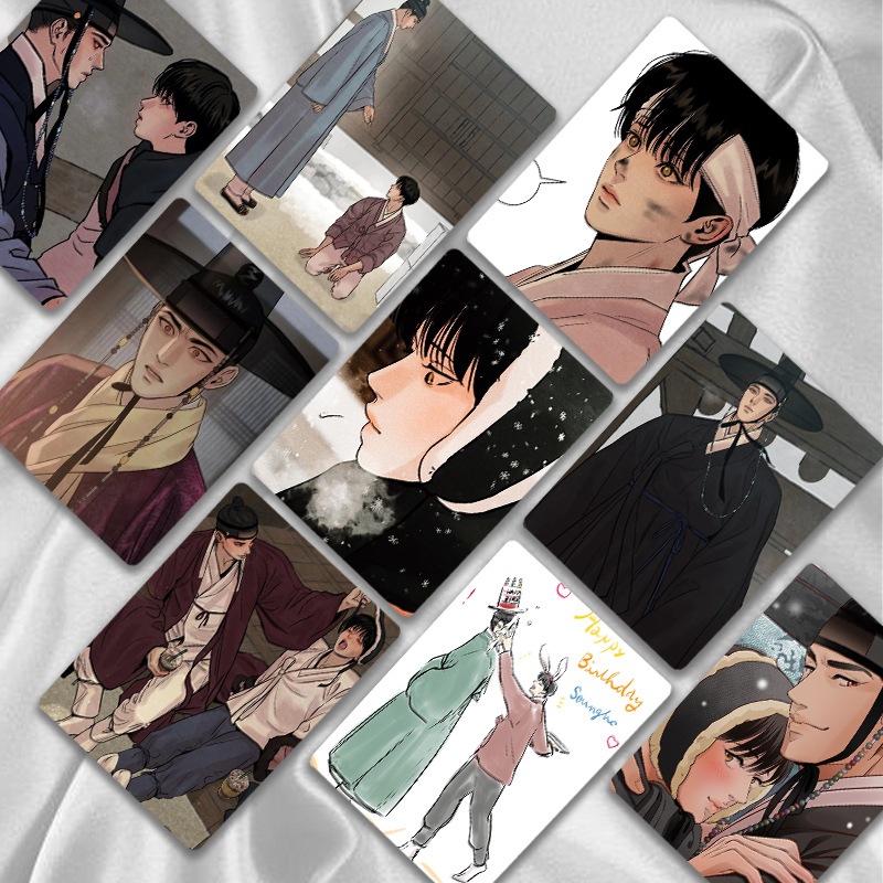 Hộp 55 thẻ ảnh Dạ Ký lomo card anime manga hologram Korean Comics BL Manhwa BoyLove siêu đẹp