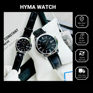 Đồng hồ nam nữ giá rẻ Casio V004L Dây da Bảo hành 1 năm Hyma Watch