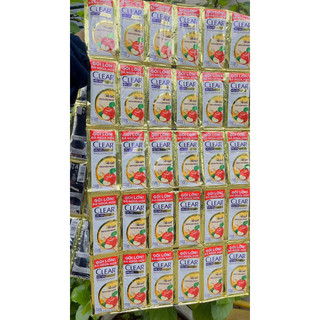 Combo 10 dây dầu gội Clear Thảo Mộc sạch gàu gói 6g - dây 10 gói - dầu gội đầu 9 loại thảo mộc giúp sạch gàu