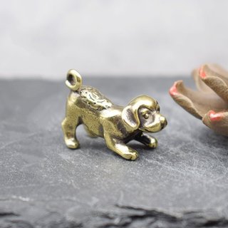 Tượng Đồng Thau Hình Chó Con (Kích cỡ: 3.0 x 2.2cm)