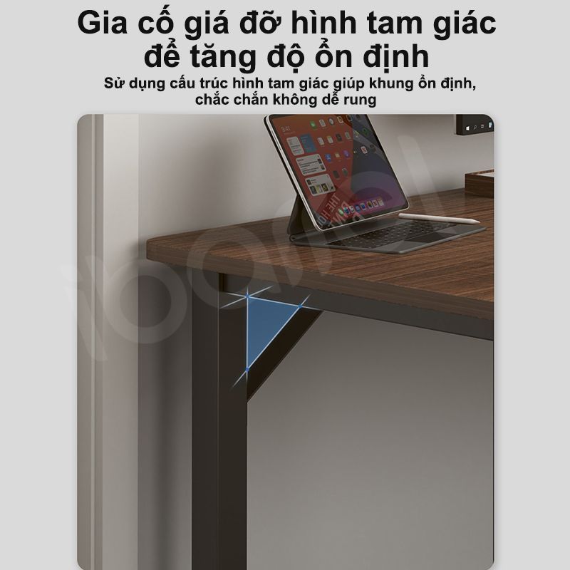 Bàn làm việc tháo lắp dễ dàng chân sắt sơn tĩnh điện chắc chắn lắp ráp dễ dàng | BigBuy360 - bigbuy360.vn