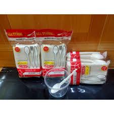 Muỗng nhựa Gia Tường 15cm (set 100 cái)