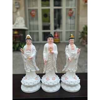 Tôn tượng tam thánh tây phương cao 47cm