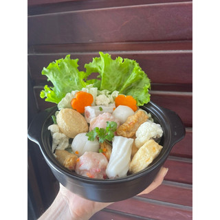 Viên thả lẩu malaysia kèm cốt lẩu- đậu hủ cá tôm hùm viên trứng cá hồi