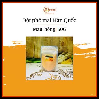 50g bột phô mai Hàn Quốc hồng/vàng nhạt siêu tiện lợi, chuyên dùng cho các món chiên lắc, nướng, làm xốt