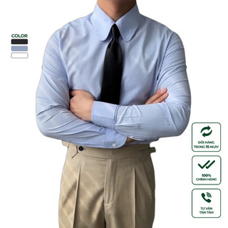  Áo Sơ Mi Nam Trắng Dài Tay Cao Cấp Harold Collar Club Công Sở, Thấm Hút Mồ Hôi, Chống Nhăn, Slimfit Tôn Dáng