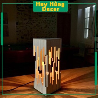 Đèn ngủ để bàn bằng gỗ phong cách và sáng tạo,đèn trang trí decor phòng ngủ