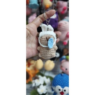 móc khóa capypara bằng len handmade