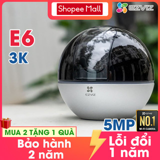[MUA 2 TẶNG 1 QUÀ] Camera EZVIZ E6 5MP xoay 360 độ. tự động zoom, chống ngược sáng, vẫy tay gọi điện