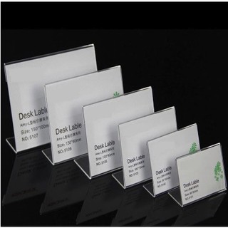Menu mica chữ l mica a4, a5, a6